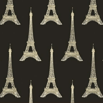 I Dream of Paris Eiffel Tower on Black by Windham Fabrics