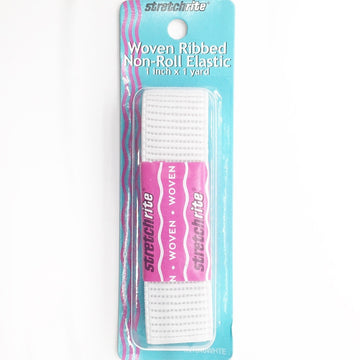 Elastic 1" Woven Ribbed Non-roll by Stretchrite