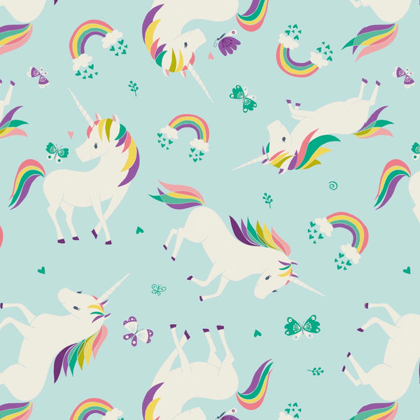 Unicorns & Rainbows Aqua