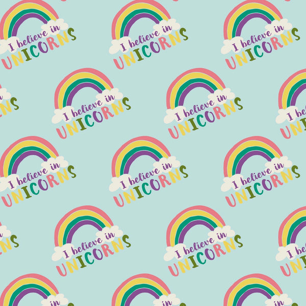 I Believe in Unicorns Aqua