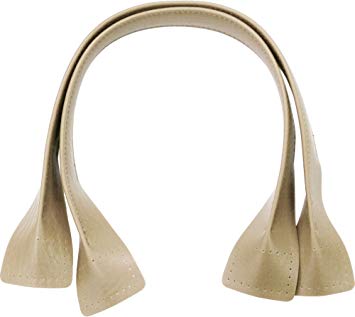 Faux Leather 16" Beige Purse Handles