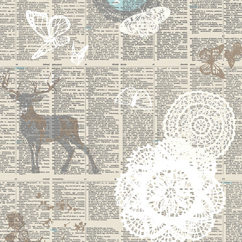 Indelible Doiland in Gloss Silver by Katarina Roccella for Art Gallery Fabrics