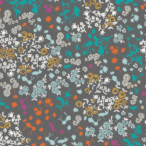 Indelible Floret Stains in Mulberry by Katarina Roccella for Art Gallery Fabrics