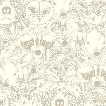 Indian Summer Menagerie Timberwolf by Art Gallery Fabrics