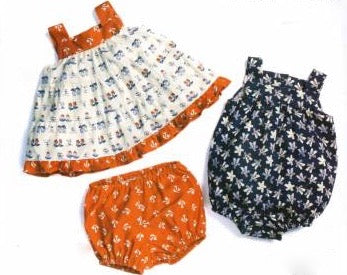 Infants' Dress, Bloomers & Romper Sewing Pattern
