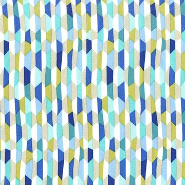 Into the Deep Fractured Waves in Lagoon by Patty Sloniger for Micheal Miller Fabrics