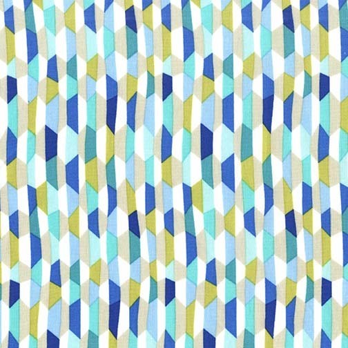 Into the Deep Fractured Waves in Lagoon by Patty Sloniger for Micheal Miller Fabrics