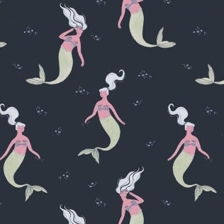 Into the Reef Sea Sirens on Navy by Dear Stella