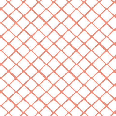 It's a Birds Life Lattice in Pink by Camelot Cottons