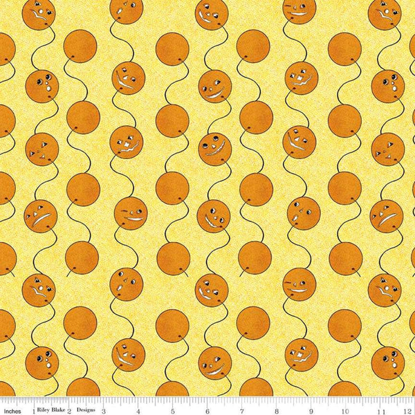 Costume Maker's Ball Jack-O-Lantern Balloons Yellow