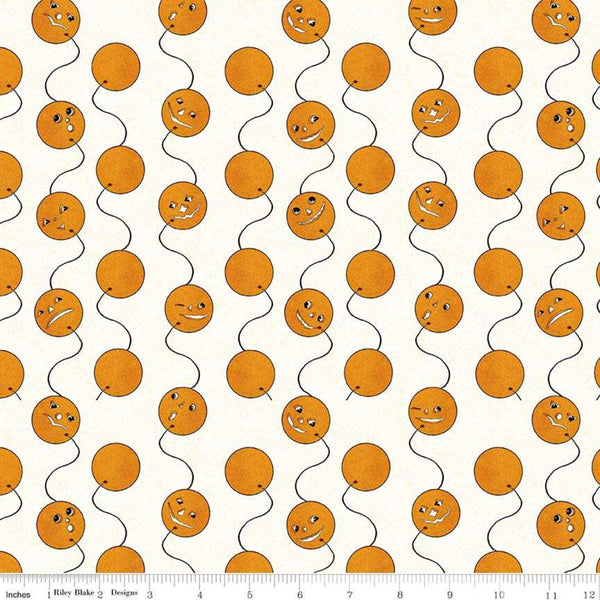 Costume Maker's Ball Jack-O-Lantern Balloons Cream