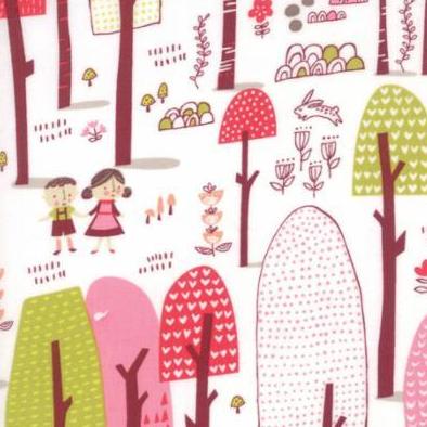 Just Another Walk in the Woods Childrens Forest on Cream by Stacy Iest Hsu for Moda Fabrics