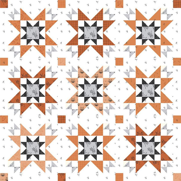Scaredy Cat October Stars Quilt Kit by Amanda Niederhauser KITOctober-Stars
