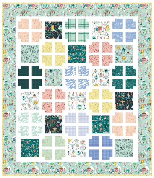 Dorothy's Journey Window Pane Quilt Kit by Jill Howarth KITWindow-Pane