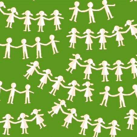 Kinder Paper Dolls Green