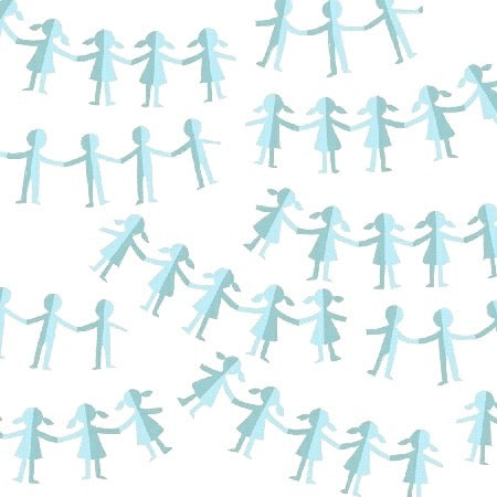 Kinder Paper Dolls Blue