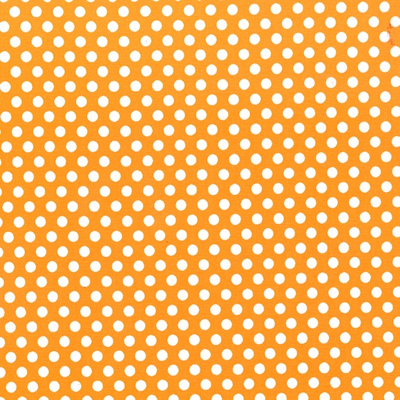 Kiss Dot in Orange by Michael Miller Fabrics