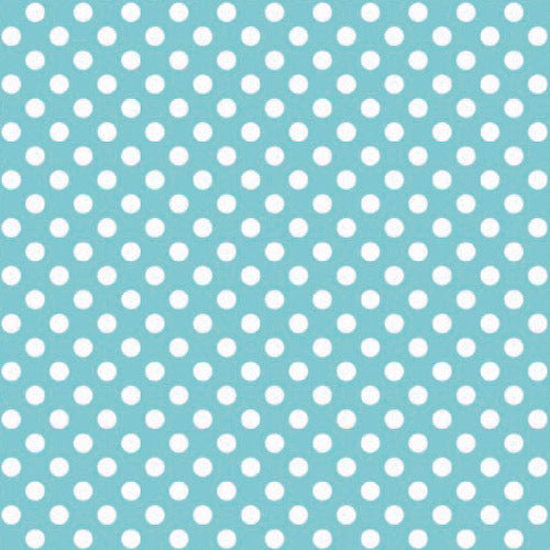 Knit Small Dots on Aqua by Riley Blake