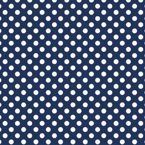 Knit Small Dots on Navy by Riley Blake