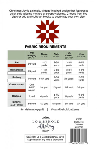 Christmas Joy quilt pattern by Brittany Lloyd