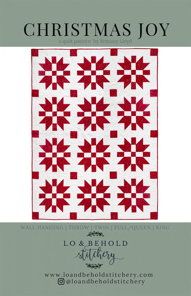 Christmas Joy quilt pattern by Brittany Lloyd