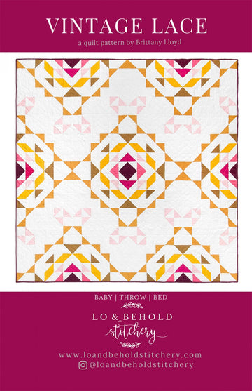 Vintage Lace quilt pattern by Brittany Lloyd