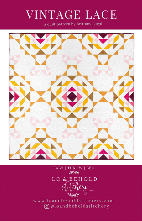 Vintage Lace quilt pattern by Brittany Lloyd