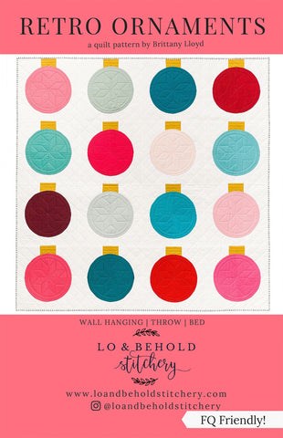 Retro Ornaments quilt pattern by Brittany Lloyd