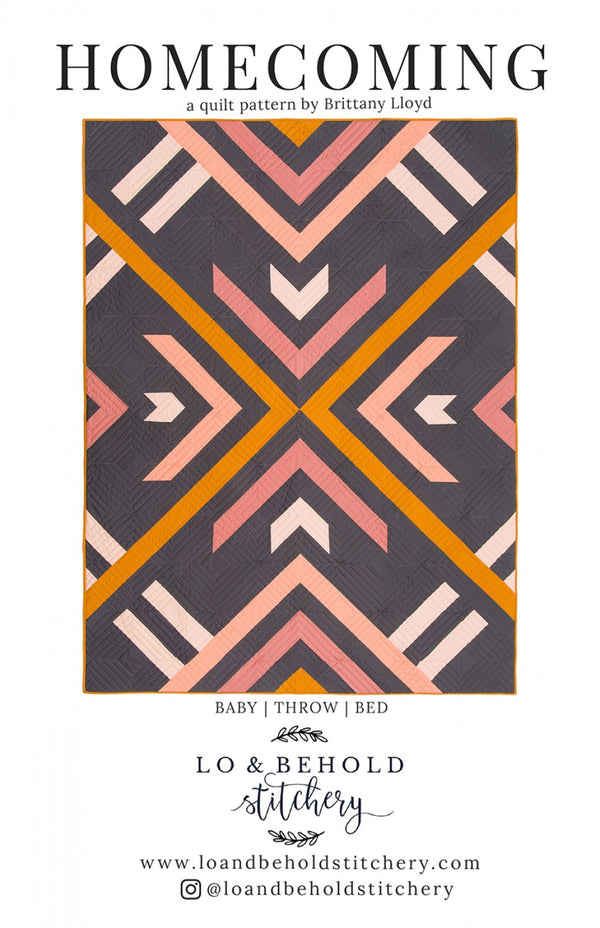Homecoming quilt pattern by Brittany Lloyd