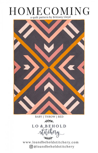 Homecoming quilt pattern by Brittany Lloyd