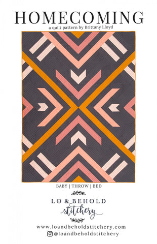 Homecoming quilt pattern by Brittany Lloyd