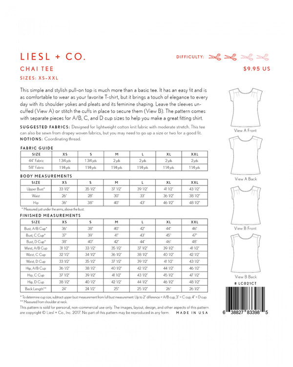 Chai Tee Sewing Patterns
