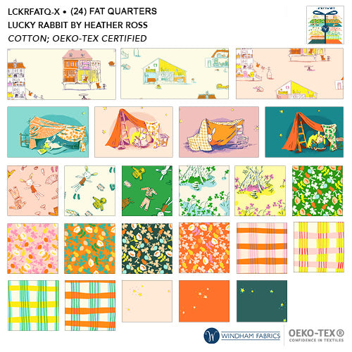 Lucky Rabbit Fat Quarter Bundle by Heather Ross