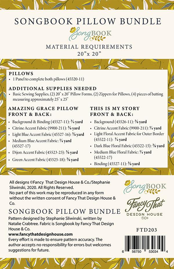Songbook Pillow Bundle