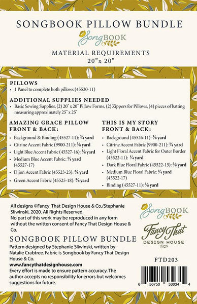 Songbook Pillow Bundle
