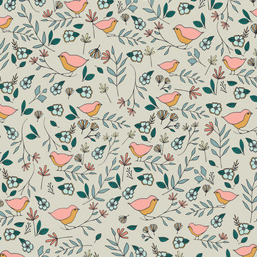 Love Story Lovebirds in Celeste by Maureen Cracknell