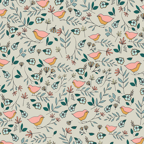 Love Story Lovebirds in Celeste by Maureen Cracknell