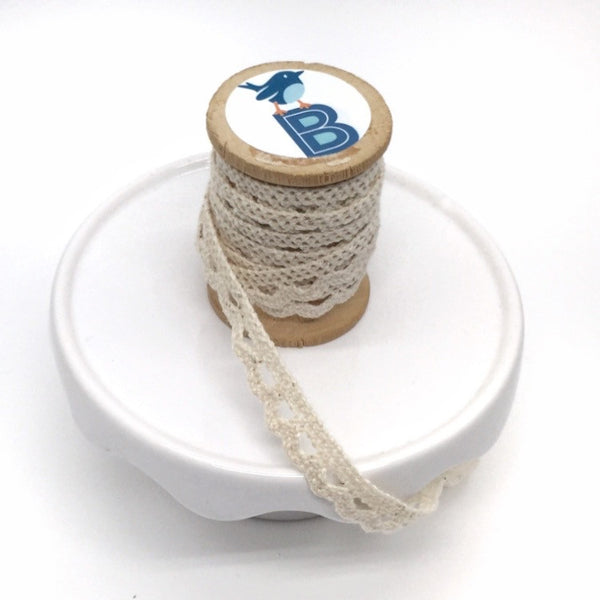 Lace Cotton Ribbon 1 cm wide