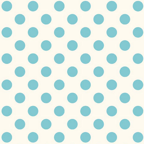 Le Creme Medium Dot in Aqua by Riley Blake
