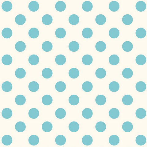 Le Creme Medium Dot in Aqua by Riley Blake