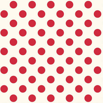 Le Creme Medium Dot in Red by Riley Blake