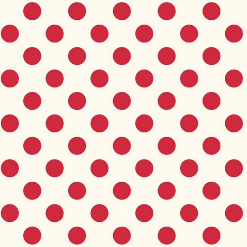 Le Creme Medium Dot in Red by Riley Blake