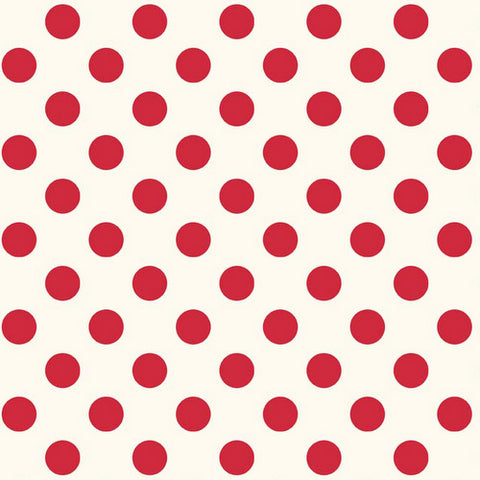 Le Creme Medium Dot in Red by Riley Blake