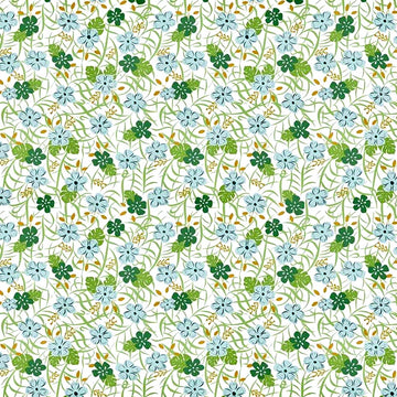 Let's Be Mermaids Floral in White Sparkle by Melissa Mortenson SC7612-WHITE