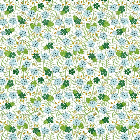 Let's Be Mermaids Floral White Sparkle