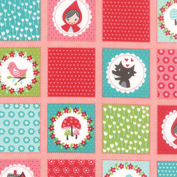 Lil Red Patchwork in Pink by Stacy Iset Hsu for Moda Fabrics