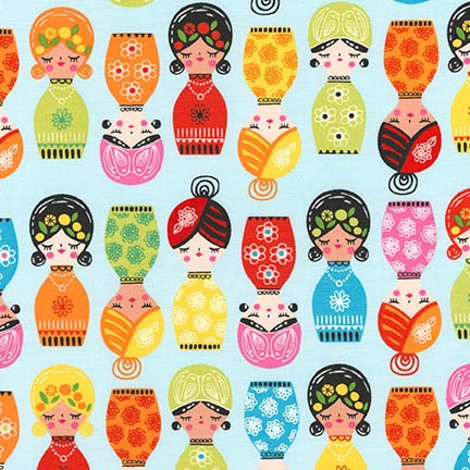 Little Senoritas in Fiesta by Suzy Ultman for Robert Kaufman Fabrics