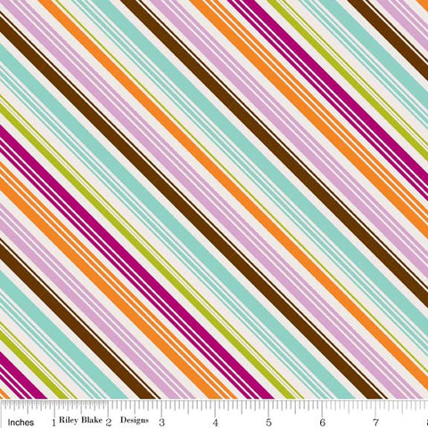 Little Matryoshka Stripes in Multi by Riley Blake Designs