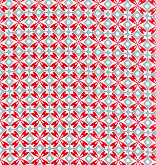 Love You Heart Tiles in Aqua