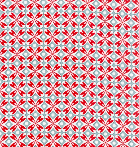 Love You Heart Tiles in Aqua